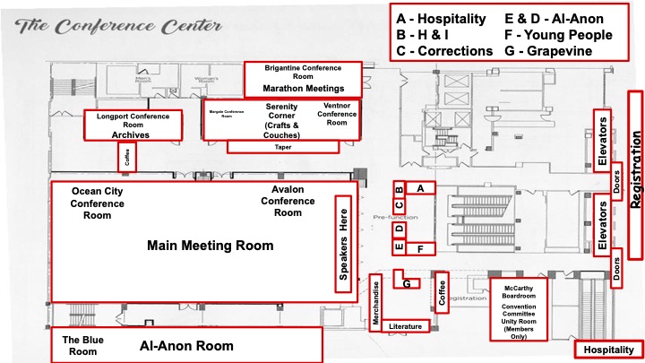 2024 Convention Program   2024 Area 45 Convention Map 